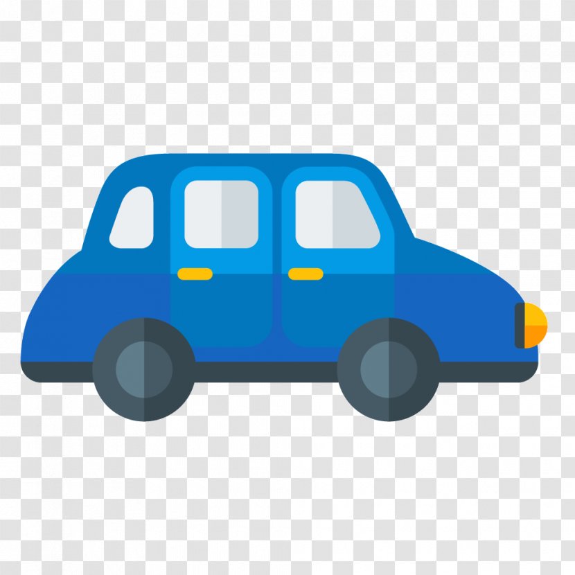 Car Van - Sedan - Blue Transparent PNG
