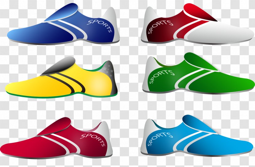 Shoe Sneakers Sport Clip Art - Cross Country Running - Vector Shoes Transparent PNG