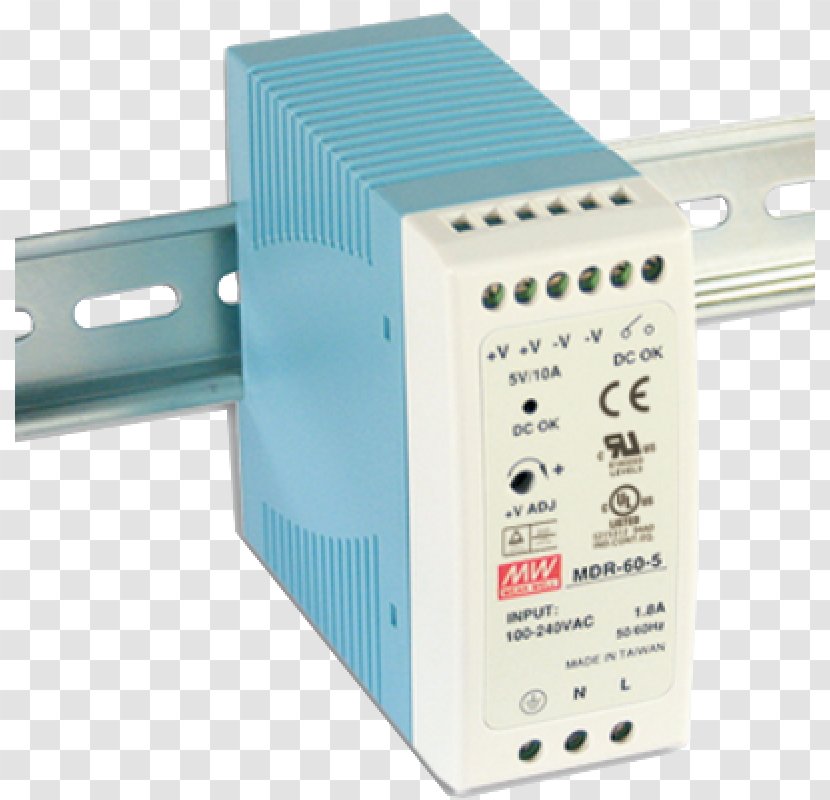 DIN Rail Power Converters MEAN WELL Enterprises Co., Ltd. Switched-mode Supply Ampere - Mean Well Co Ltd - Westward Expansion Transparent PNG