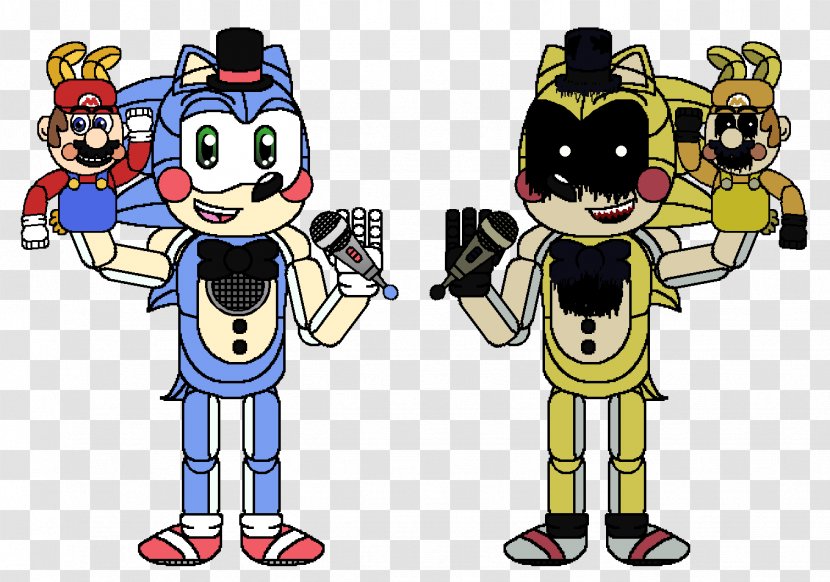 Five Nights At Freddy's: Sister Location Mario & Sonic The Olympic Games Drive-In Hedgehog - Art - And Kissing Transparent PNG