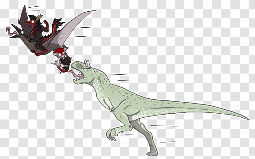 Tyrannosaurus Dragon Velociraptor Animal Animated Cartoon - Wing Transparent PNG