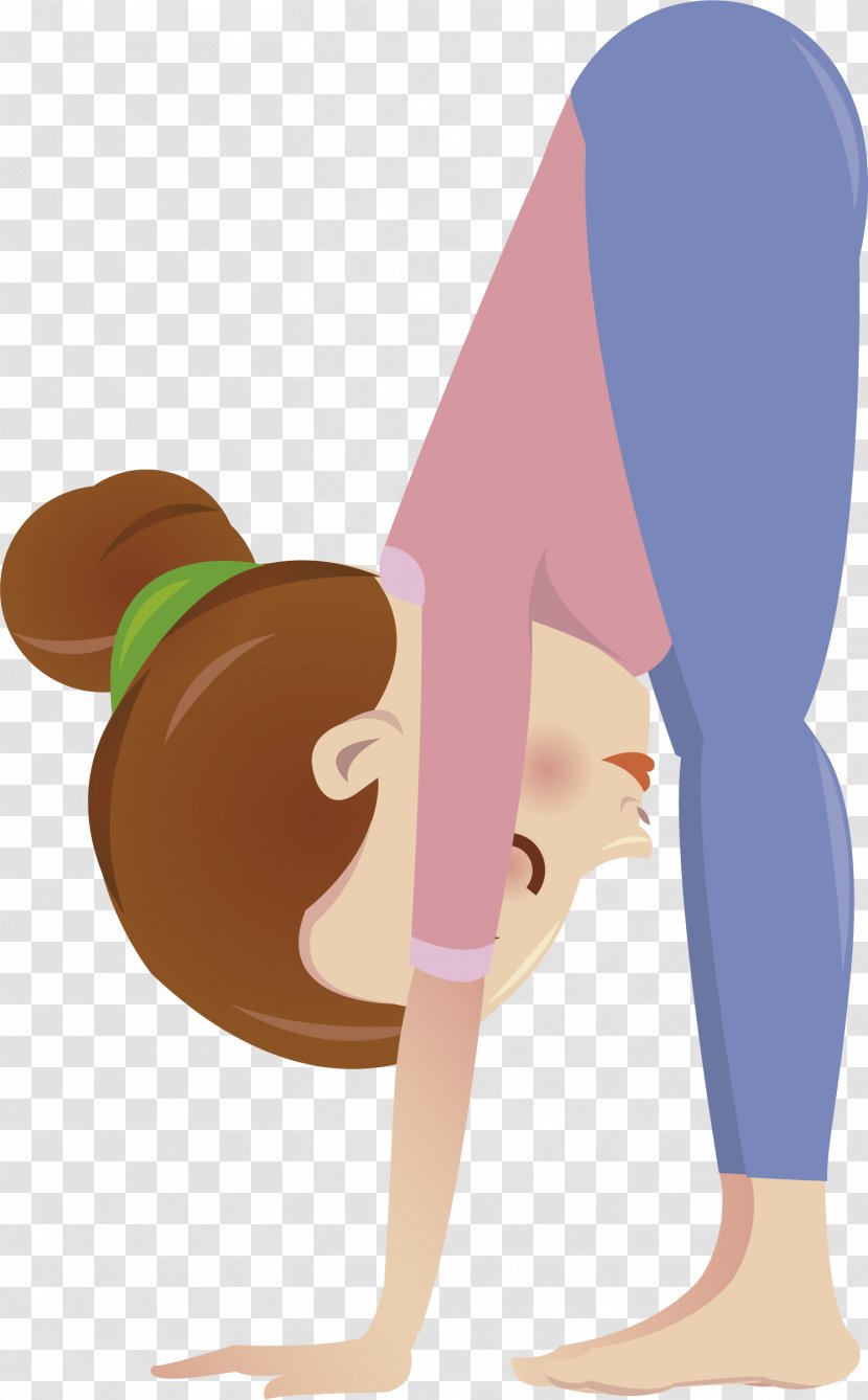 Anti-gravity Yoga Thumb - Watercolor - Lovely Figure Transparent PNG