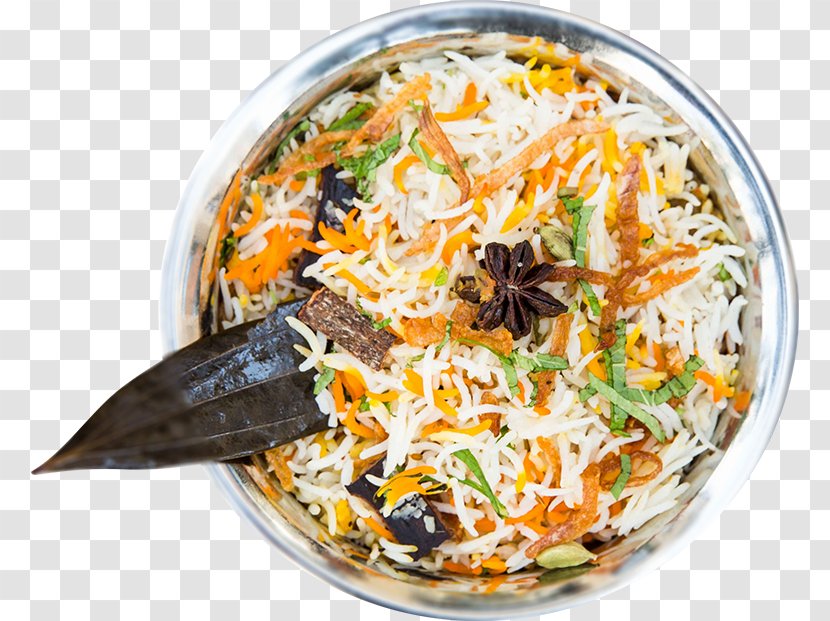 Hyderabadi Biryani Middle Eastern Cuisine Indian Vegetarian - PULAO Transparent PNG
