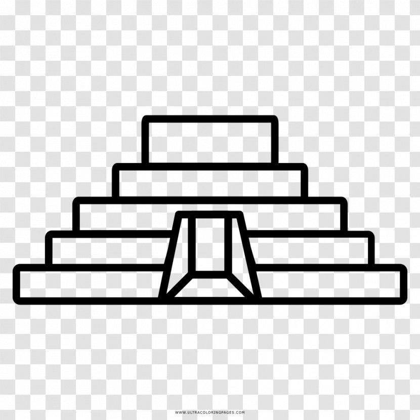 Maya Civilization Temple Mesoamerican Pyramids Drawing - Aztec - Piramide Transparent PNG