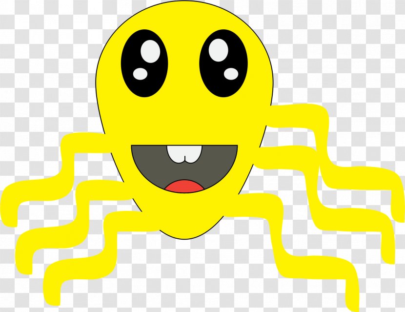 Smiley Organism Line Text Messaging Clip Art - Smile - Octopus Ball Transparent PNG