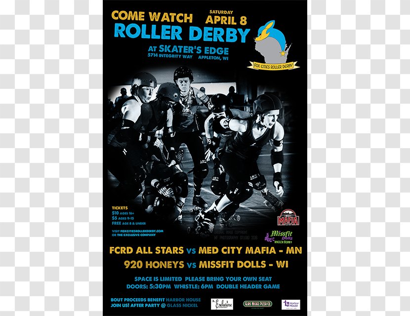 Poster - Advertising - Roller Derby Transparent PNG