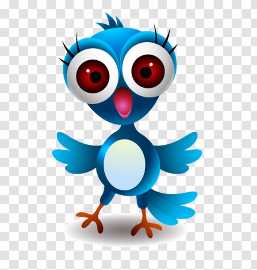 Bird Cartoon Illustration - Surprised Expression Chick Transparent PNG
