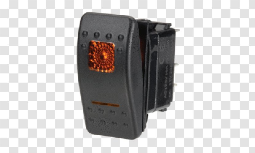 Electronic Component Electrical Switches Push-button Light-emitting Diode Przełącznik - Cartoon - Illuminated Rocker Switch Transparent PNG