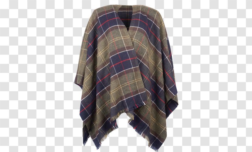 J. Barbour And Sons Tartan Serape Scarf Jacket Transparent PNG