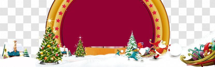 Santa Claus Christmas Decoration Tree Advent Wreath - Creative Transparent PNG