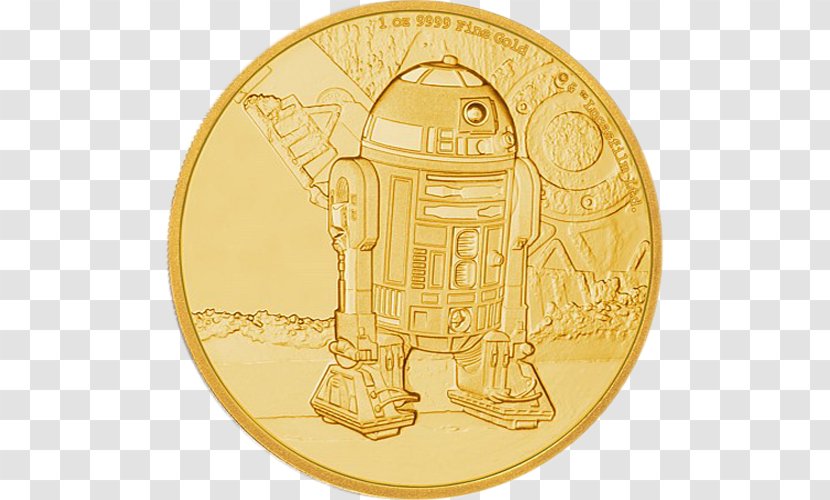 R2-D2 Coin C-3PO Anakin Skywalker Gold - Material Transparent PNG