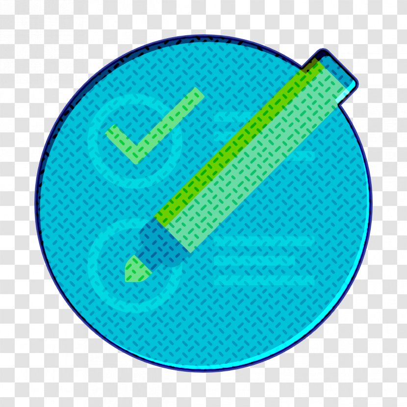 Test Icon Design Thinking - Aqua - Blue Turquoise Transparent PNG
