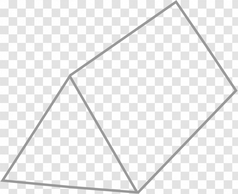 Triangular Prism Triangle Square Pyramid - Paper - Geometric Shapes Transparent PNG