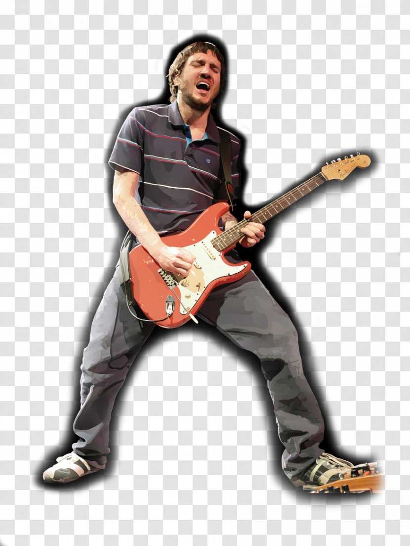 Bass Guitar Electric Red Hot Chili Peppers Microphone - Frame Transparent PNG