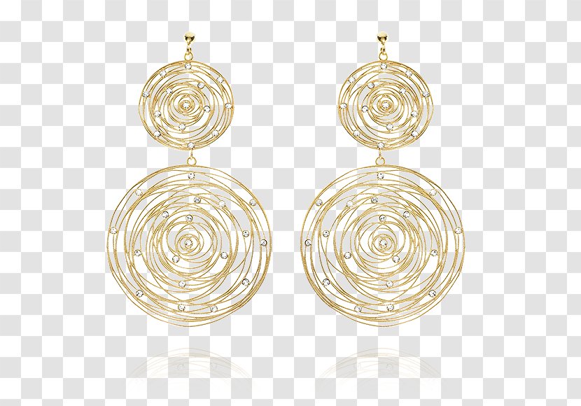 Earring Silver Jewellery Gold Necklace - Crystal Transparent PNG