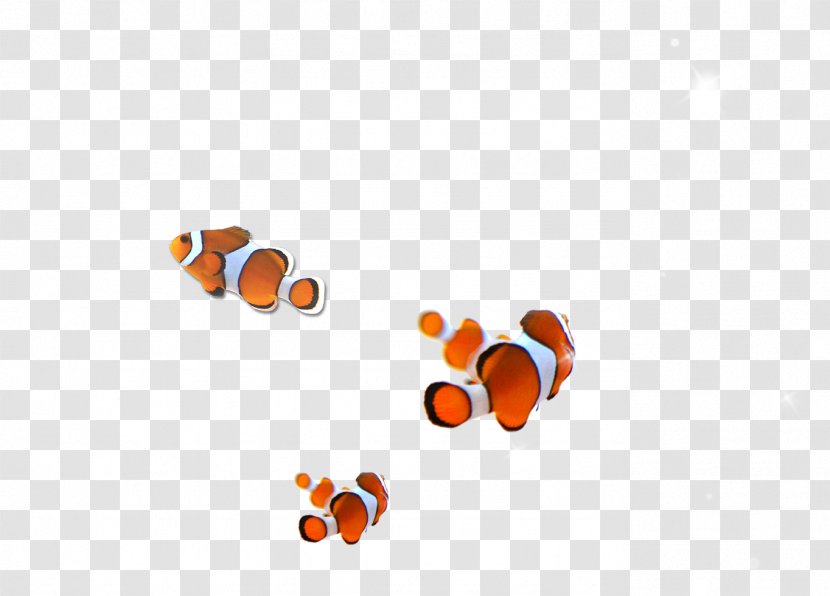 Cartoon Computer Pattern - Orange - Fish Transparent PNG