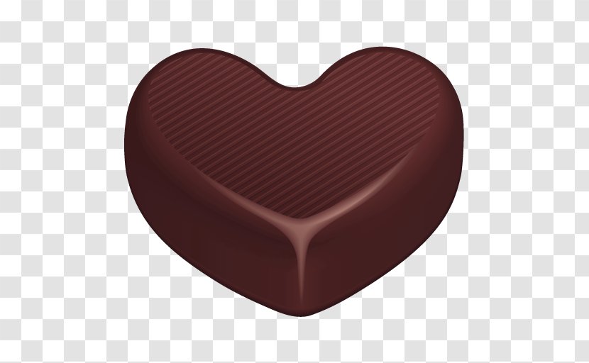 Chocolate Heart - Brown - Simple Decoration Pattern Transparent PNG
