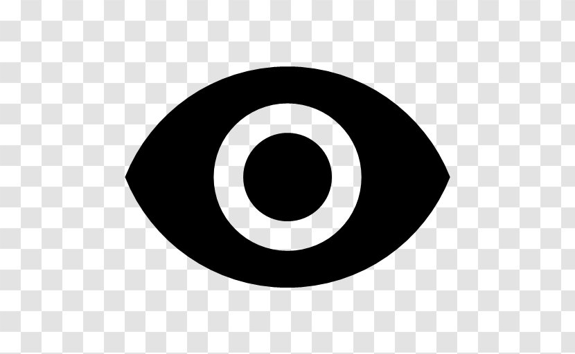 Eye Symbol - Oval Blackandwhite Transparent PNG