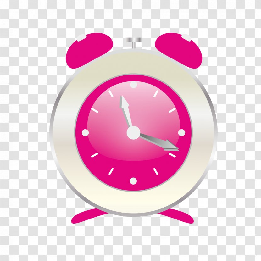 Alarm Clock Download - Vecteur - Cute Pink Transparent PNG