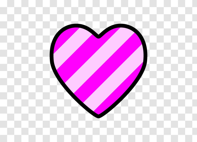 Stripe Heart Motif Clip Art - Watercolor - Pink Strip Transparent PNG