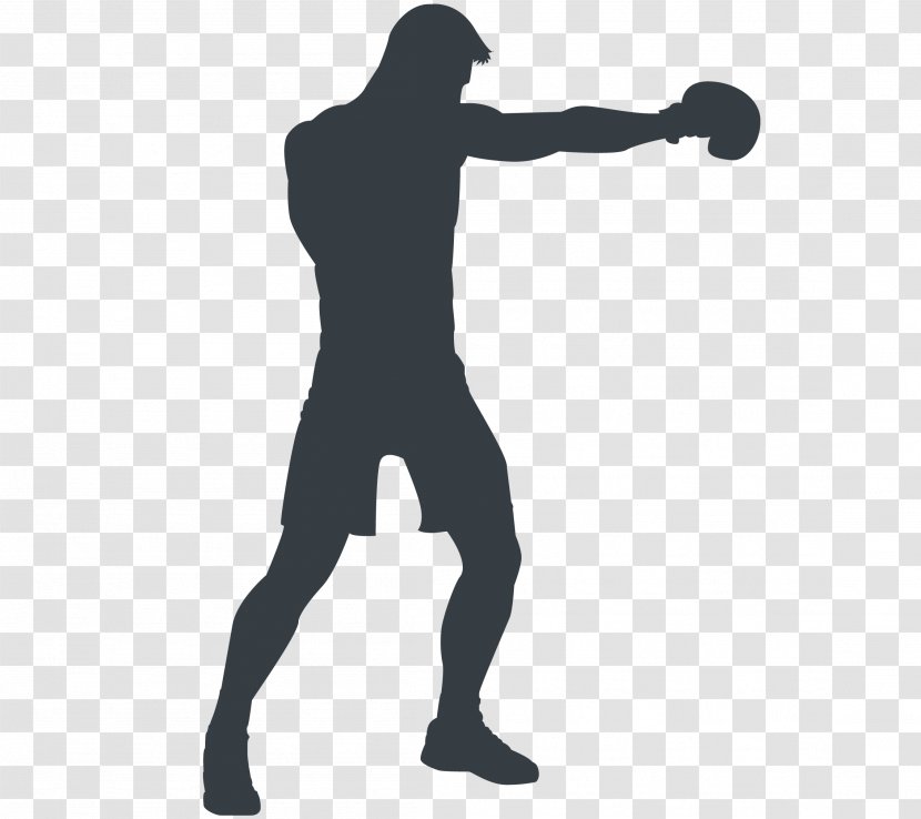 Silhouette Image Boxing Download - Sports Equipment Transparent PNG