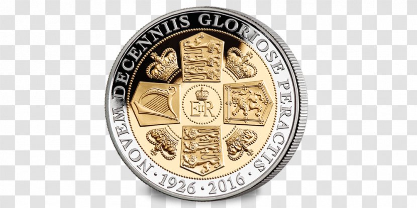 Gold Coin Crown Sovereign - Silver Transparent PNG