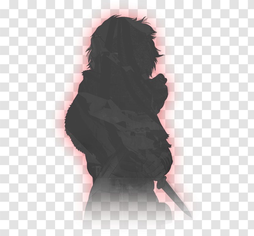 Silhouette Fur Black M Transparent PNG