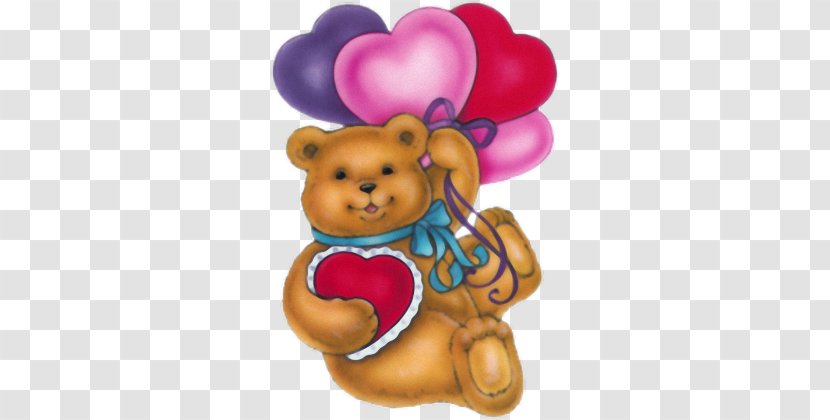 Bear Valentine's Day Love Clip Art - Cartoon Transparent PNG