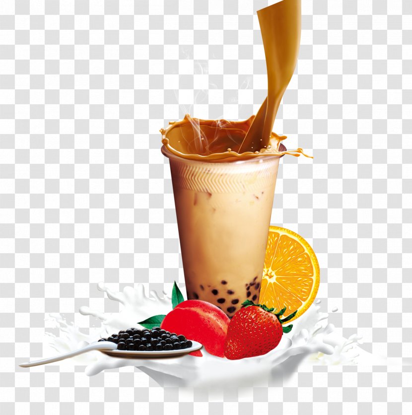 Hong Kong-style Milk Tea Juice Bubble - Flavor - Tea,Drink,Fruit Drinks Transparent PNG