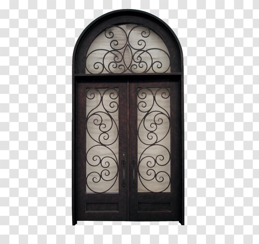 Iron Window Sidelight Door Transom - Drawing Transparent PNG