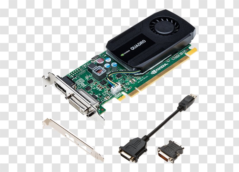 Graphics Cards & Video Adapters NVIDIA Quadro K420 Digital Visual Interface - Electronic Device - Nvidia Transparent PNG