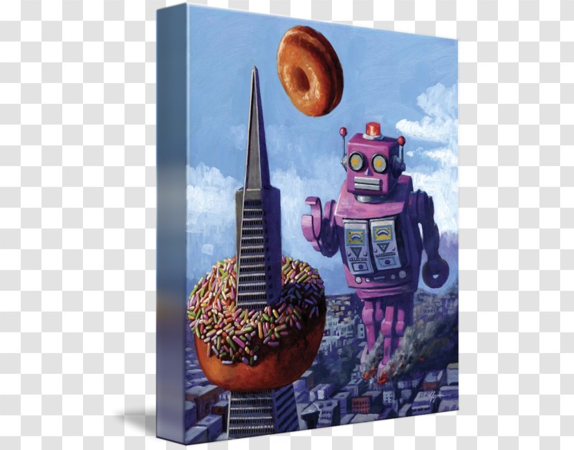 Robots & Donuts Art Painting Corey Helford Gallery - Artwork Transparent PNG