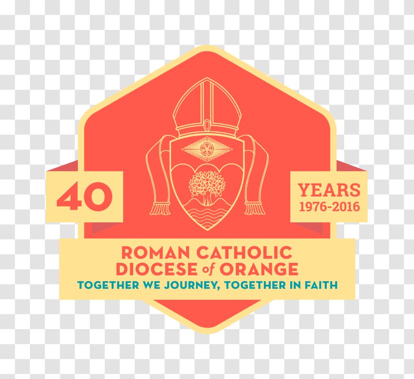 Roman Catholic Diocese Of Orange Logo Brand Television - Rectangle - 40 Years Transparent PNG