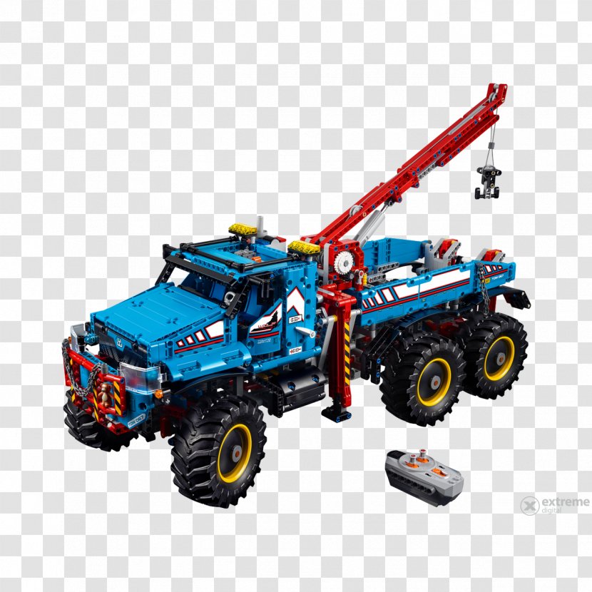 Lego Technic LEGO 42070 6x6 All Terrain Tow Truck Kiddiwinks Store (Forest Glade House) Transparent PNG