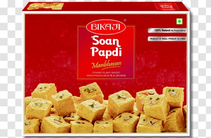 Soan Papdi Bikaneri Bhujia Cracker Indian Cuisine Gulab Jamun - South Asian Sweets - Paratha Roll Transparent PNG