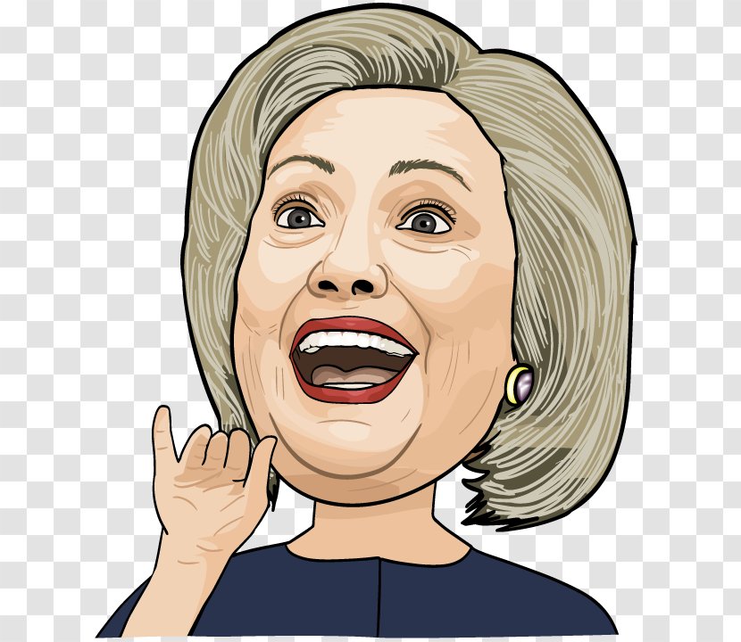 Facial Expression Cheek Chin Eyebrow Smile - Emotion - Hillary Clinton Transparent PNG