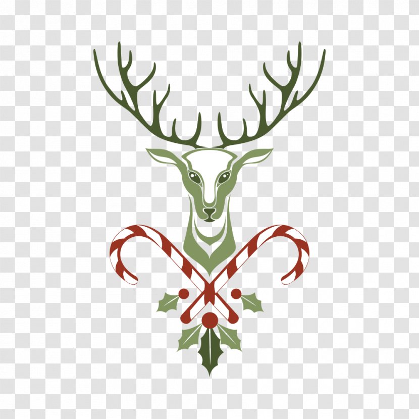 Deer Wall Decal Christmas Sticker - Partition Transparent PNG