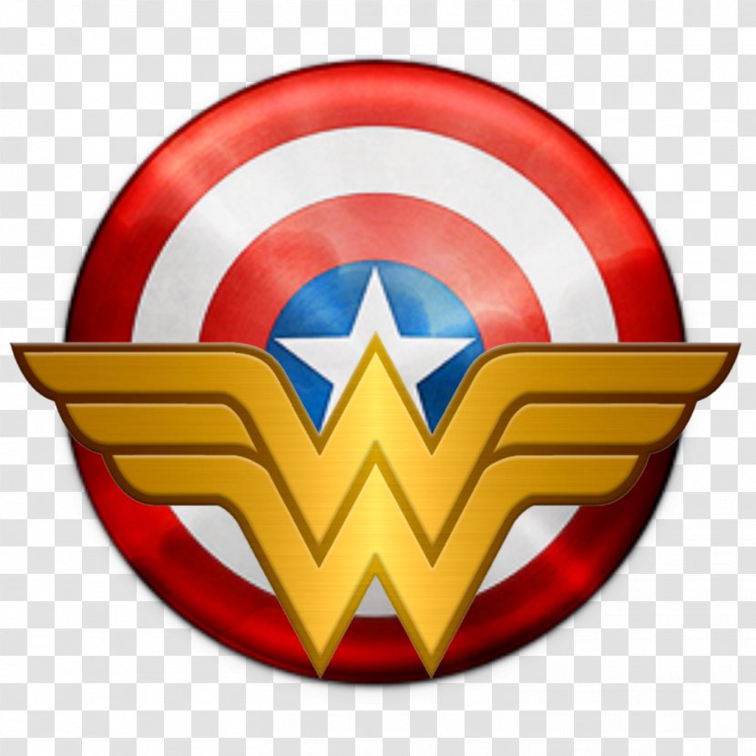 Captain America's Shield Diana Prince Black Widow Logo - Badge - Woman's Day Transparent PNG