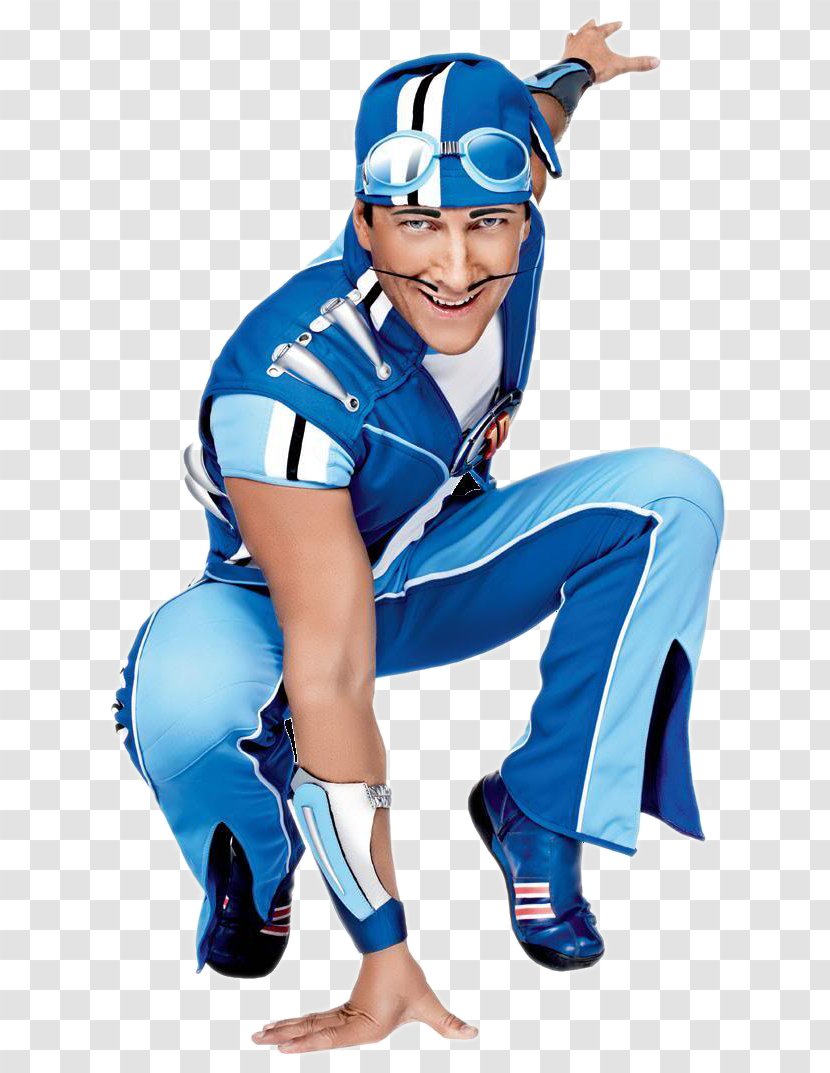 Sportacus Stephanie Robbie Rotten Character - Electric Blue - Child Transparent PNG