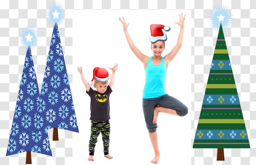 Christmas Yoga Child Vriksasana Asento - Elf - Kids Transparent PNG