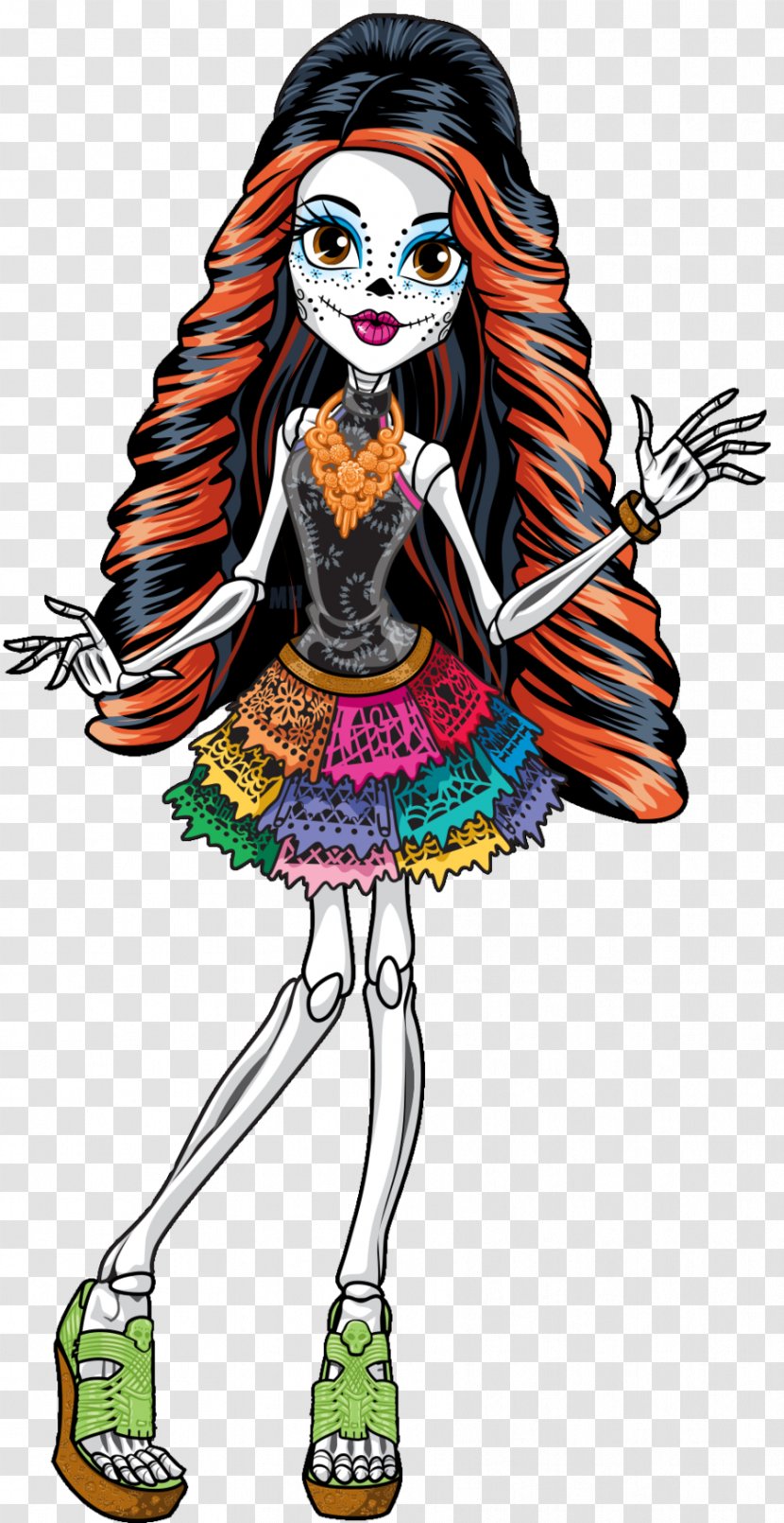 Monster High Skelita Calaveras Doll Toy - Costume Design Transparent PNG