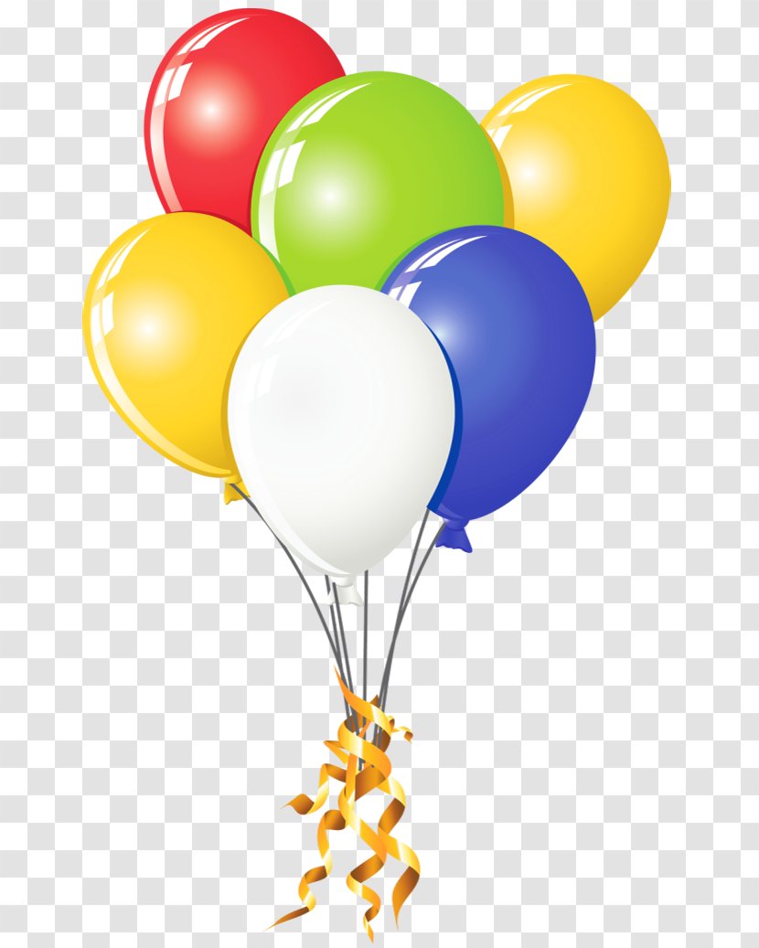 Balloon Clip Art - Yellow - Transparent Balloons Multi Color Clipart Transparent PNG