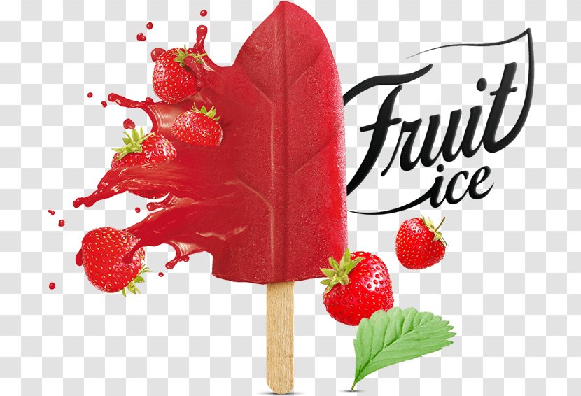 Strawberry Ice Cream Sorbet Fruit Migros Transparent PNG