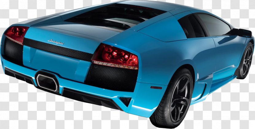 Lamborghini Murciélago Sports Car Reventón - Electric Blue Transparent PNG