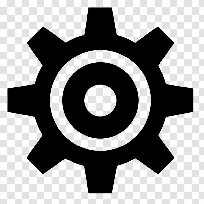 Clip Art Gear - Symmetry - Icon Settings Transparent PNG