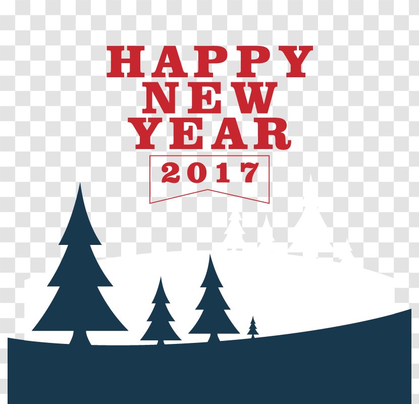 New Year - Shutterstock - Vector Happy 2017 Transparent PNG