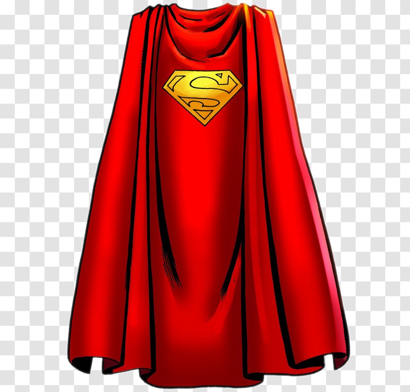 Clark Kent Cape Superhero Cloak - Red - Superman Transparent PNG