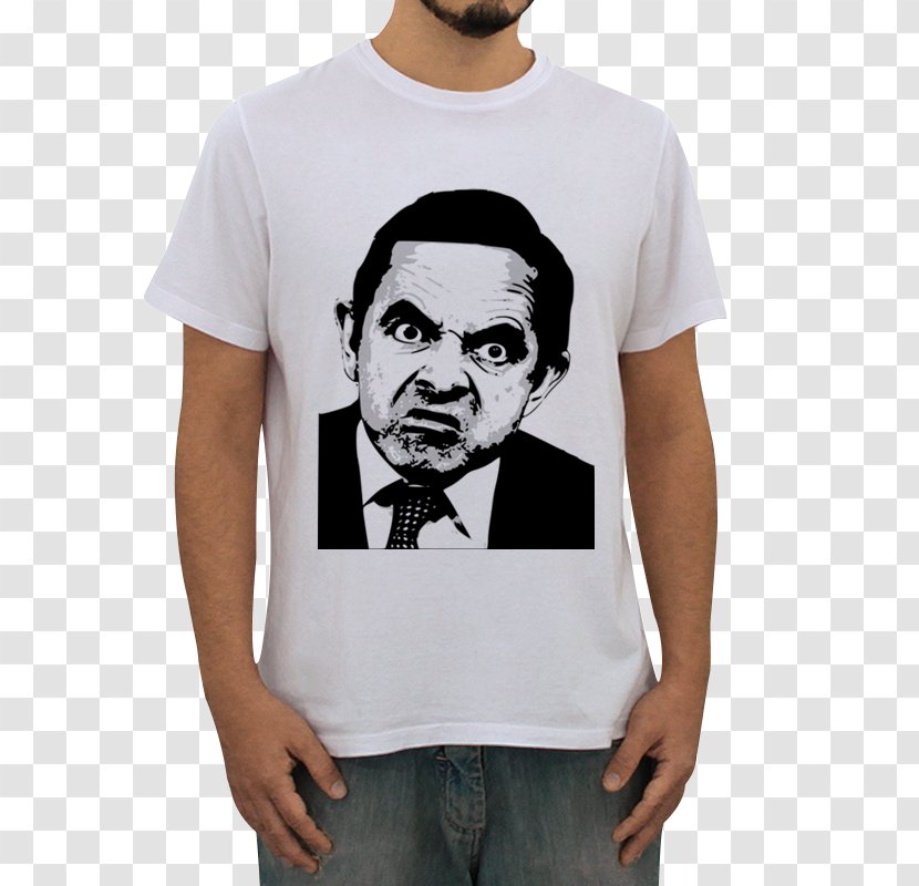 Rowan Atkinson T-shirt Mr. Bean - Neck Transparent PNG