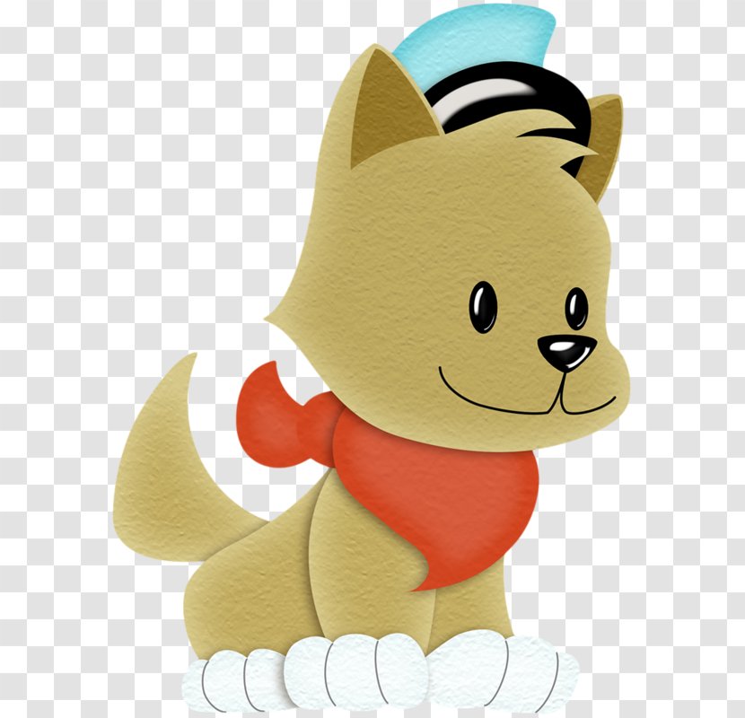 Cat Train Dog Clip Art - Fictional Character - Hand-painted Decorative Cartoon Puppy Transparent PNG