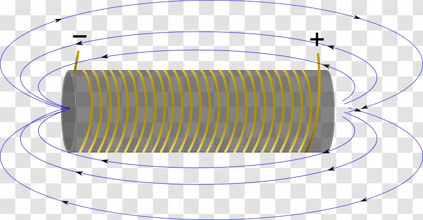 Line Angle - Yellow - Electromagnetic Coil Transparent PNG